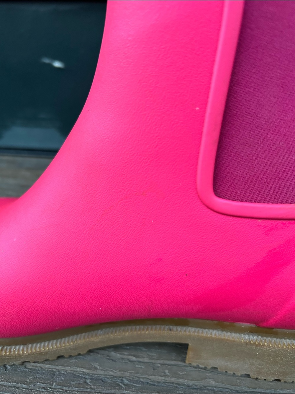 Merry People Bobbi Ankle Rain Boots Hot Pink Gum Sole EU 40 US Women’s 9 - Picture 9 of 16